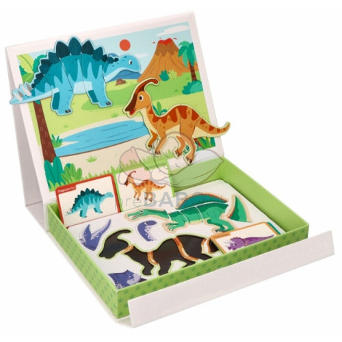 Magnetická vkladačka/puzzle Adam Toys, Dinosaurus