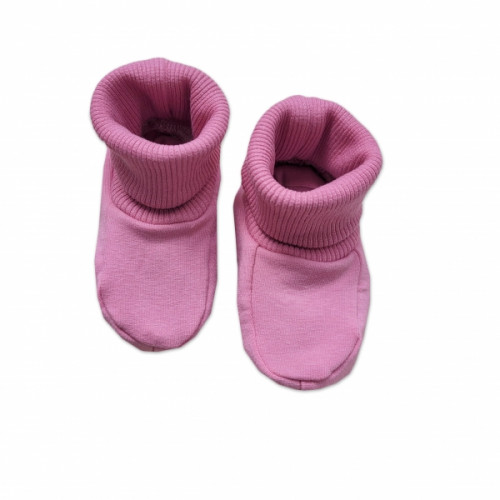 Dojčenské bavlnené topánočky, capáčky - ružové